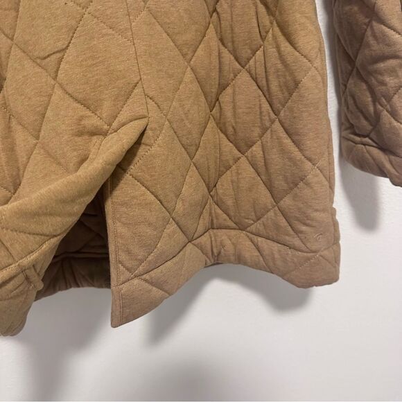 Carve Designs NWT Organic Cotton Quilted Topper Jacket Cocoa Heather (Tan) Large - Picture 12 of 12